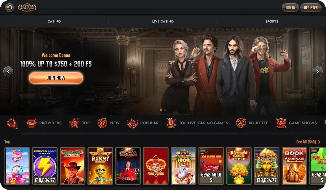 gransino casino site